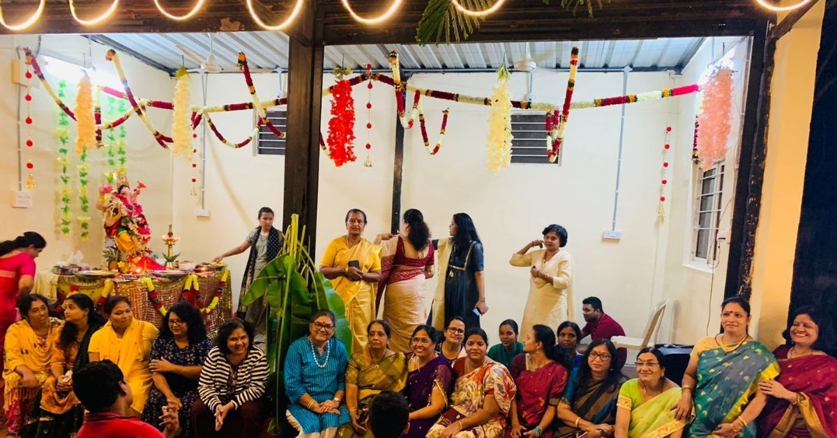 Parents gathered at the community hall if Autism Guardian Village