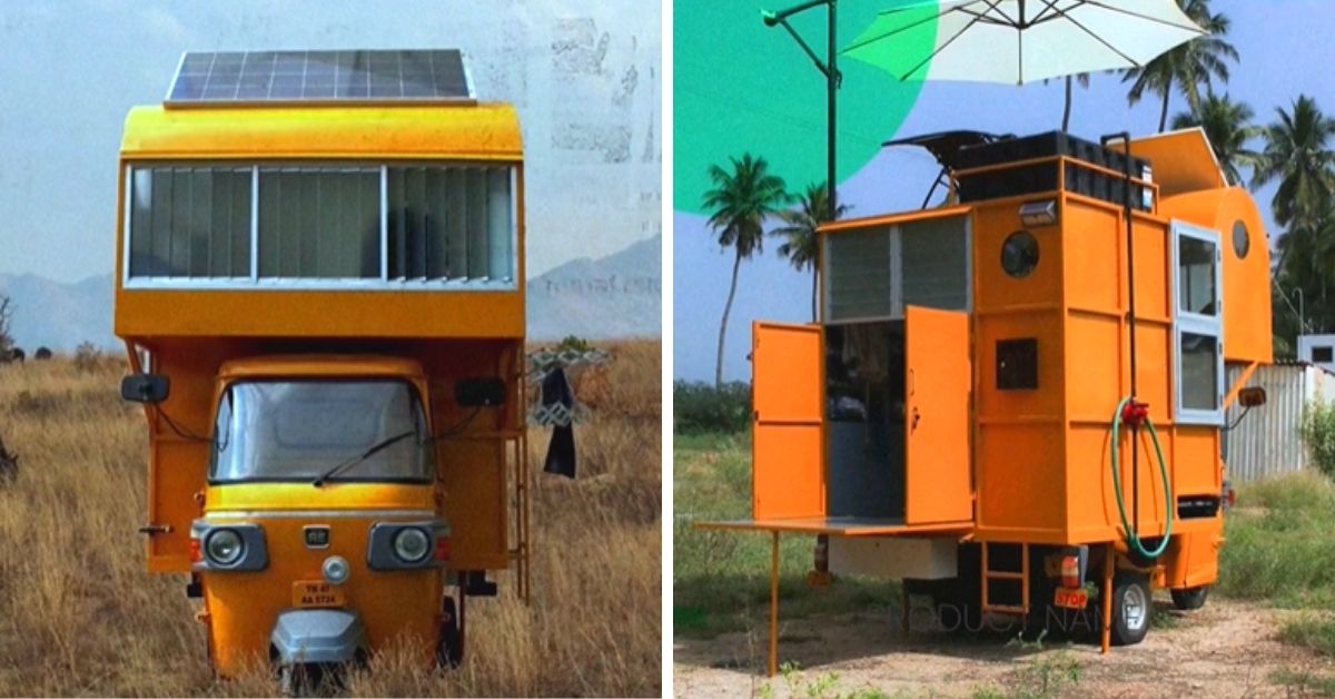 Watch: 23-YO Builds Low-Cost Solar ‘Rickshaw’ Home From Scrap at 1/5th the Cost