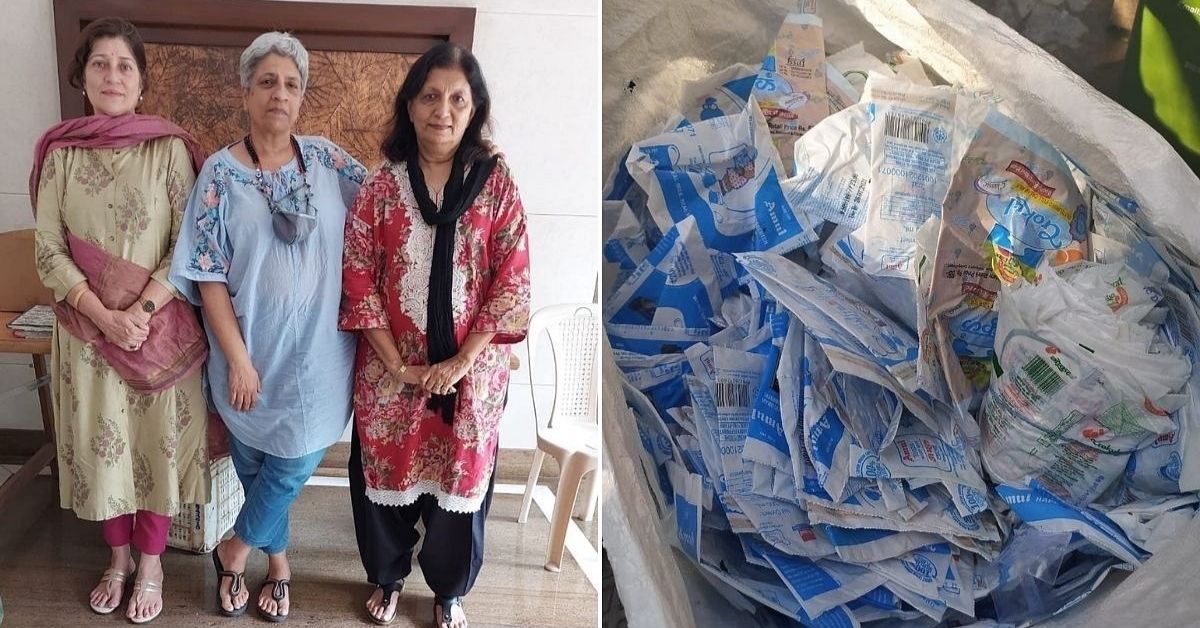 Three Women, 7.5 Lakh Empty Milk Packets Recycled: The Milk Bag Project ...