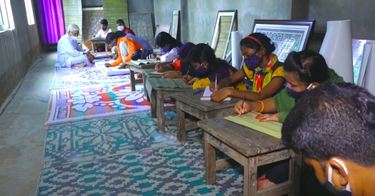 Students at Maga Nayak's house