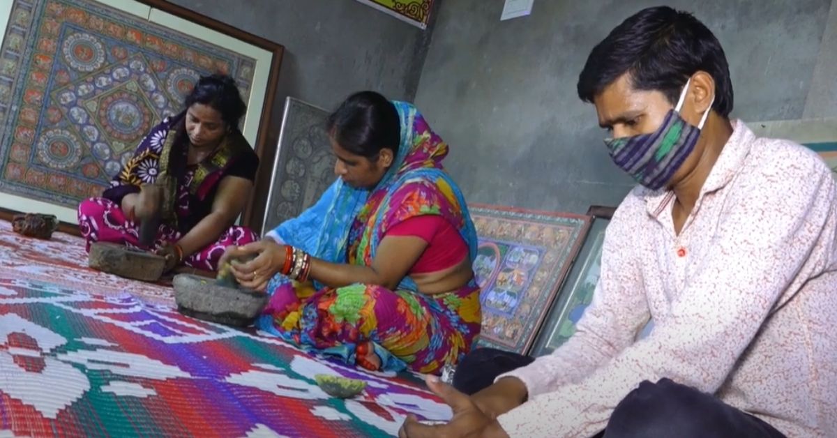 Maga Nayak's children are also engaged in pothi chitra, a 900-yo art form