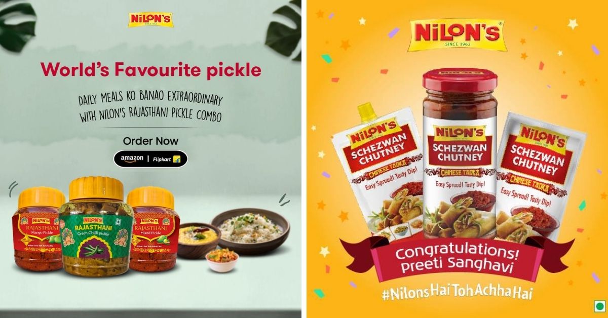 Nilon’s today offers variety of pickles, Szechuan chutney and other food products.
