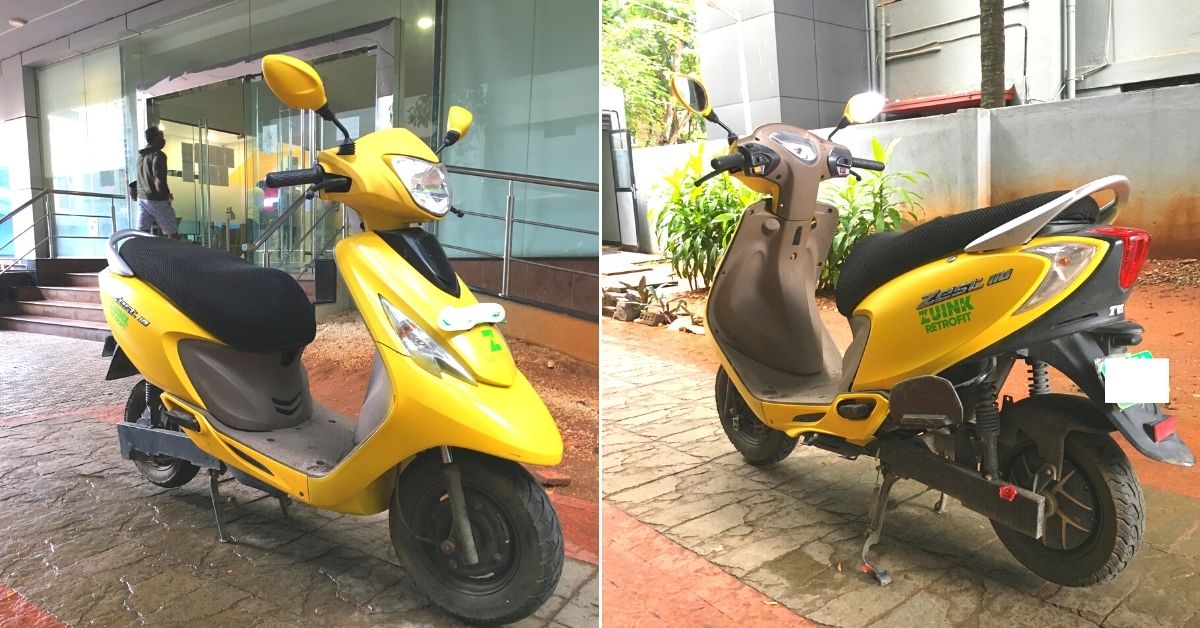 Petrol scooter convert to electric deals scooter