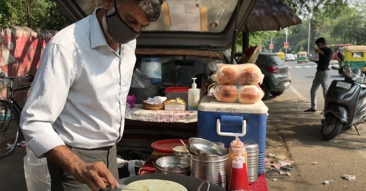 Parthiv Thakkar making Burger