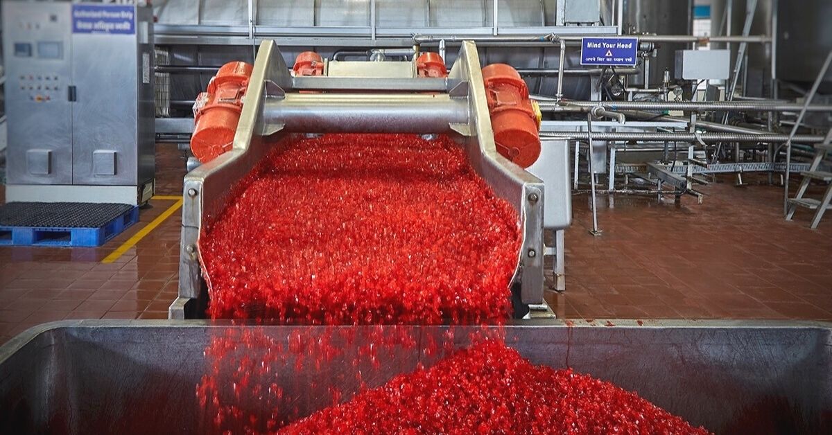 Ketchup being processed at Nilon’s factory in Jalgaon