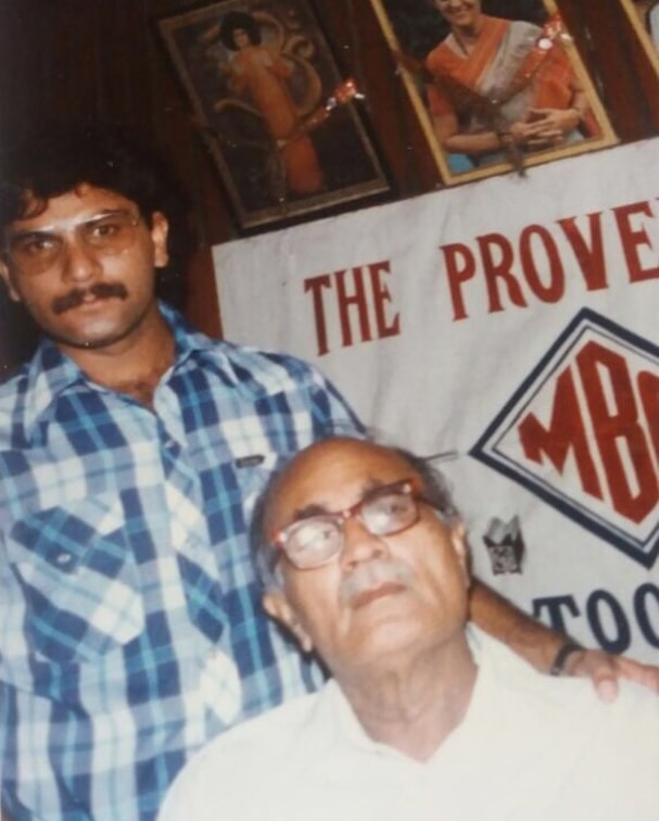 Pavan with his father