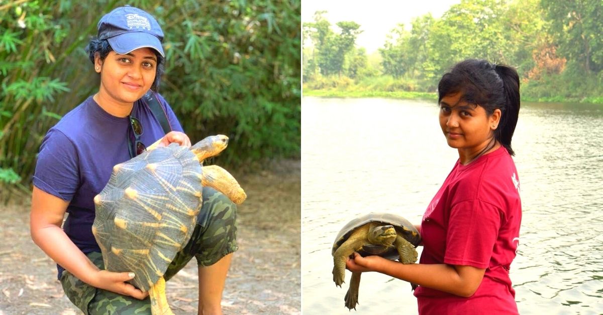 Woman brings smiles to community with tiny turtles.