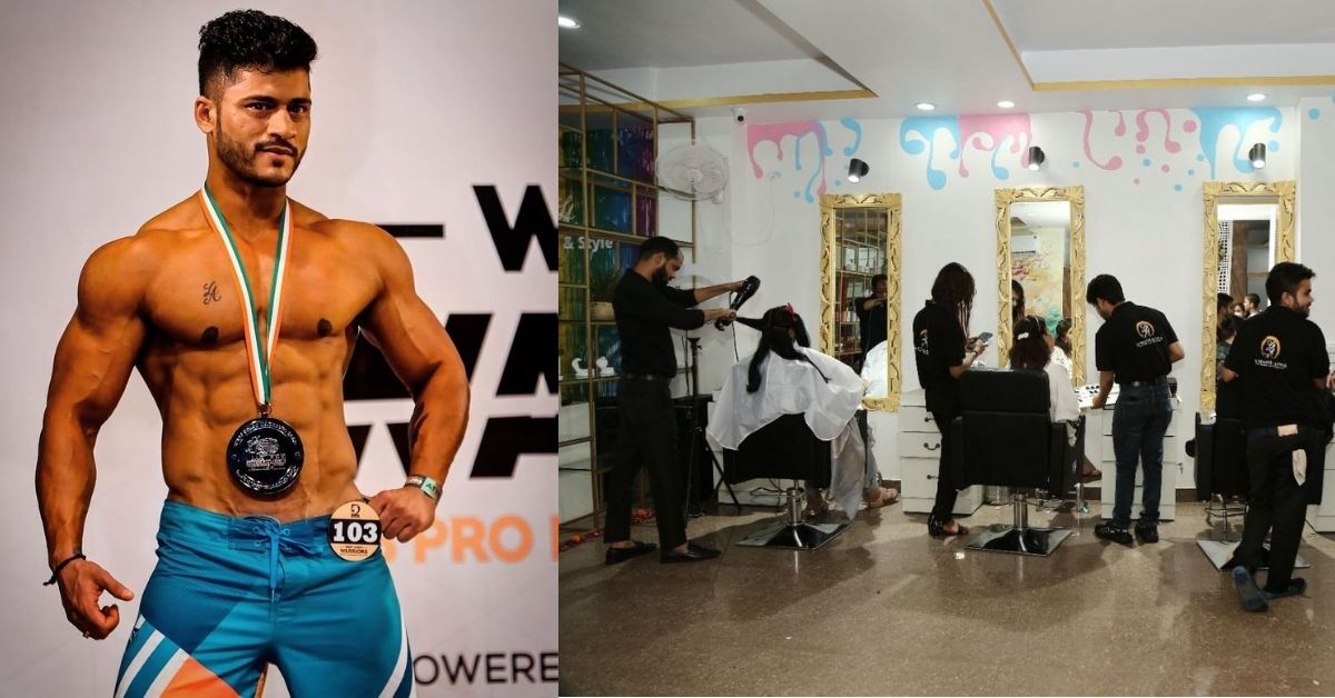 Trans bodybuilder's salon