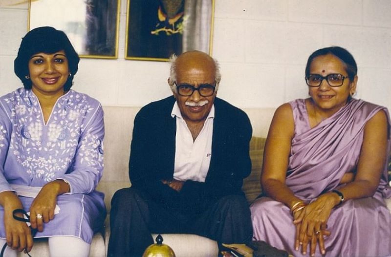 Kiran Mazumdar Shaw with her father and mother Yamini Mazumdar
