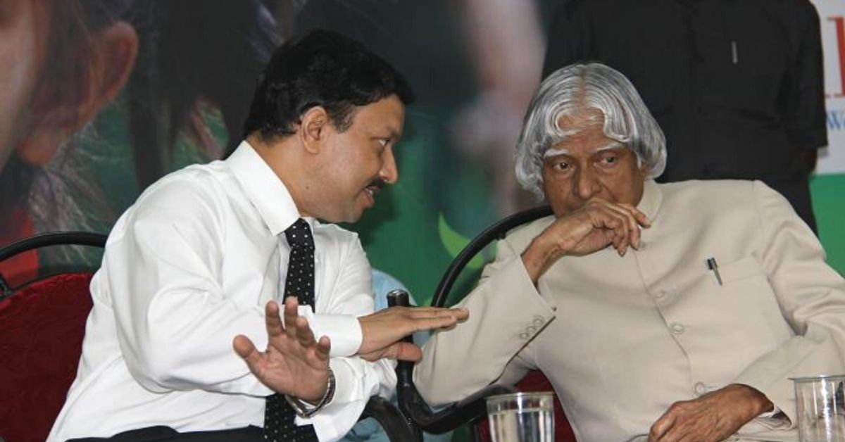 Dr Subodh Kumar Singh with former president Dr APJ Abdul Kalam at an event