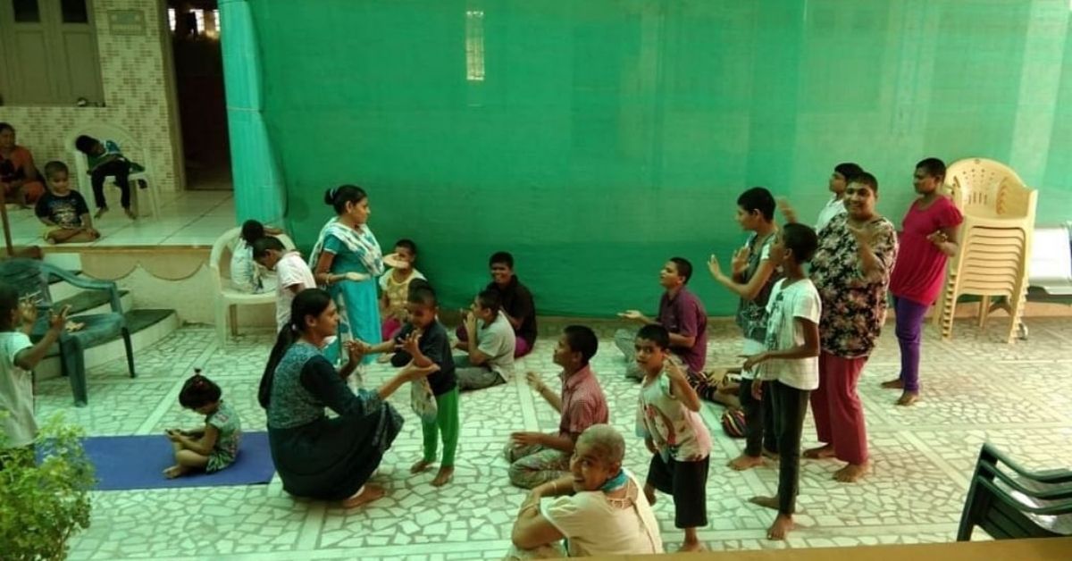 Children relax at NGO