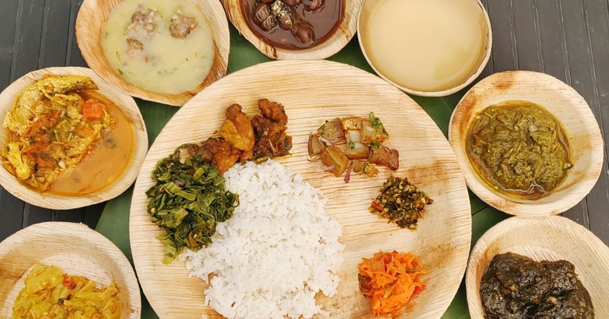 an assam thali 