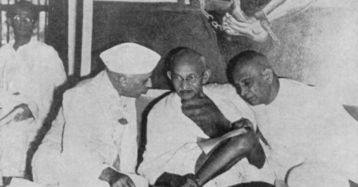 nehru sardar patel and mahatma gandhi