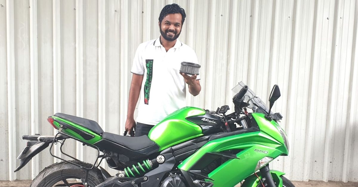 Engineer’s Innovative Air Filter Boosts Bike Mileage, Bags Rs 90 Lakh in Funding