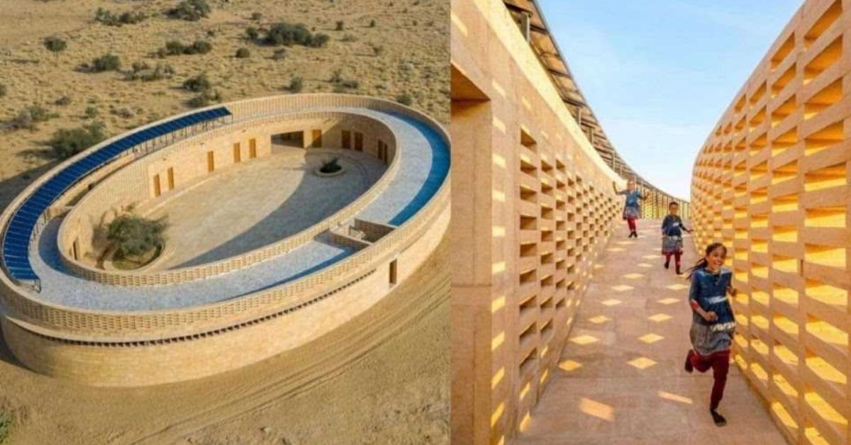 Built entirely out of Jaisalmer sandstone by community craftspeople, the Rajkumari Ratnavati Girl’s School is a stunning example of sustainable architecture and empowerment -- it educates 400 girls from underprivileged families.