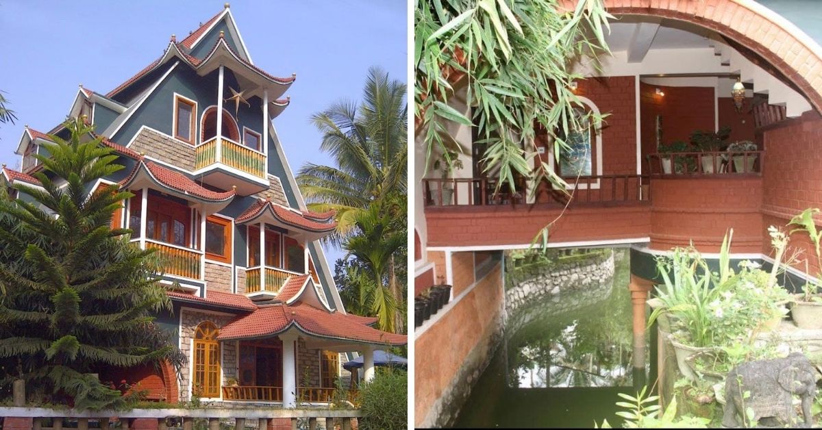 Built on a Pond, Stunning Natural Bamboo Homestay in Kerala is a Must-See