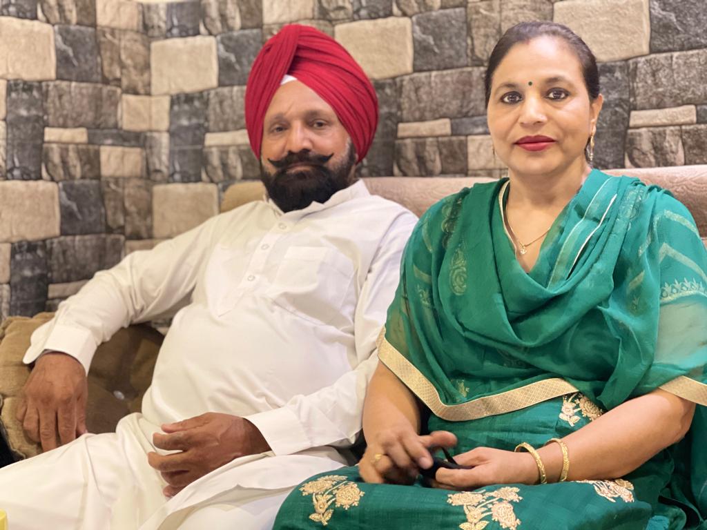 Kimmu's Kitchen founder Kamaljit Kaur and her husband. 