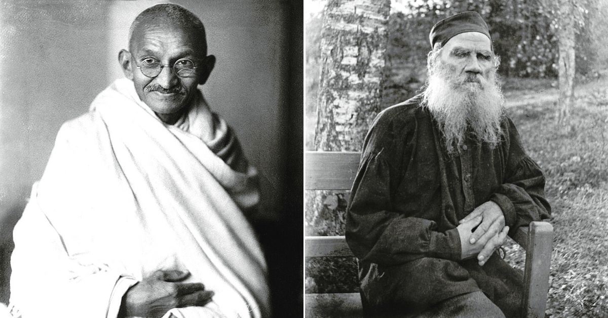 Mahatma Gandhi and Leo Tolstoy