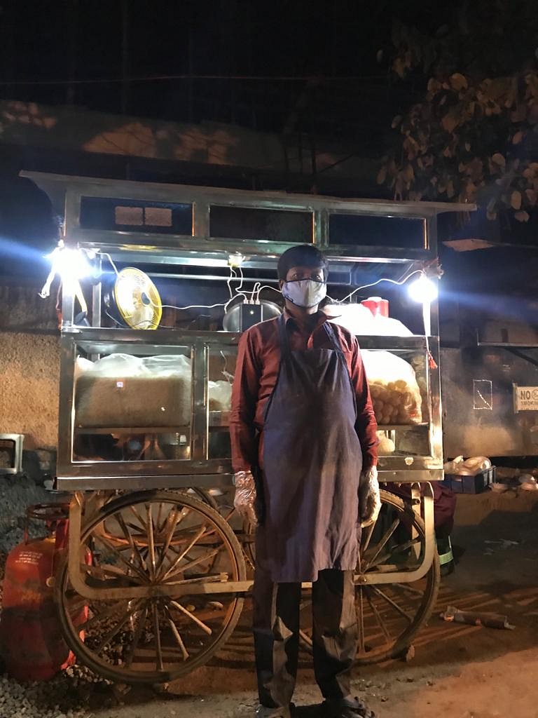 Pushcart Vendor using portable energy device