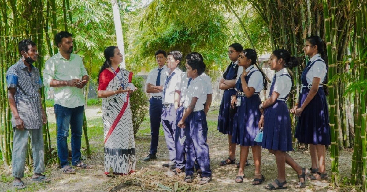 Anitha Sasikumar with her students