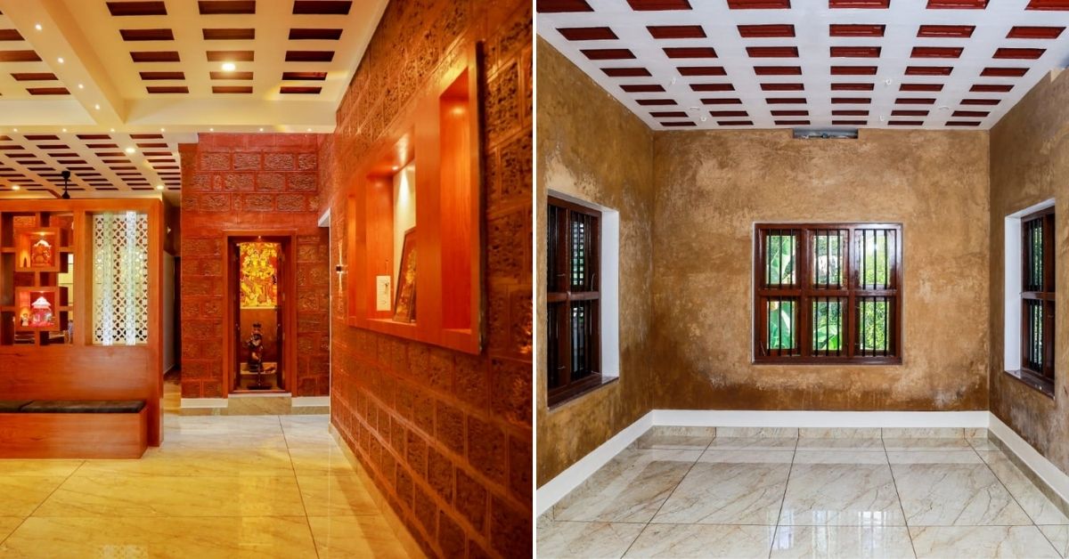 Interior of Dinesh Kumar's eco-friendly house in Thrissur