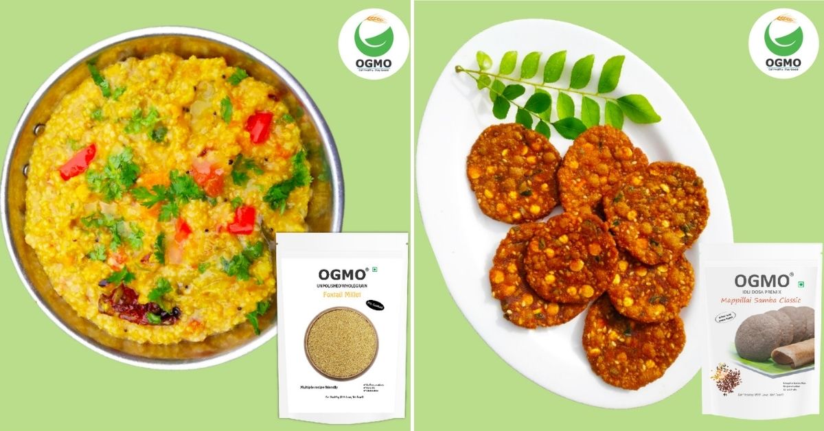 Produk beras samba millet dan mappillai oleh OGMO Foods