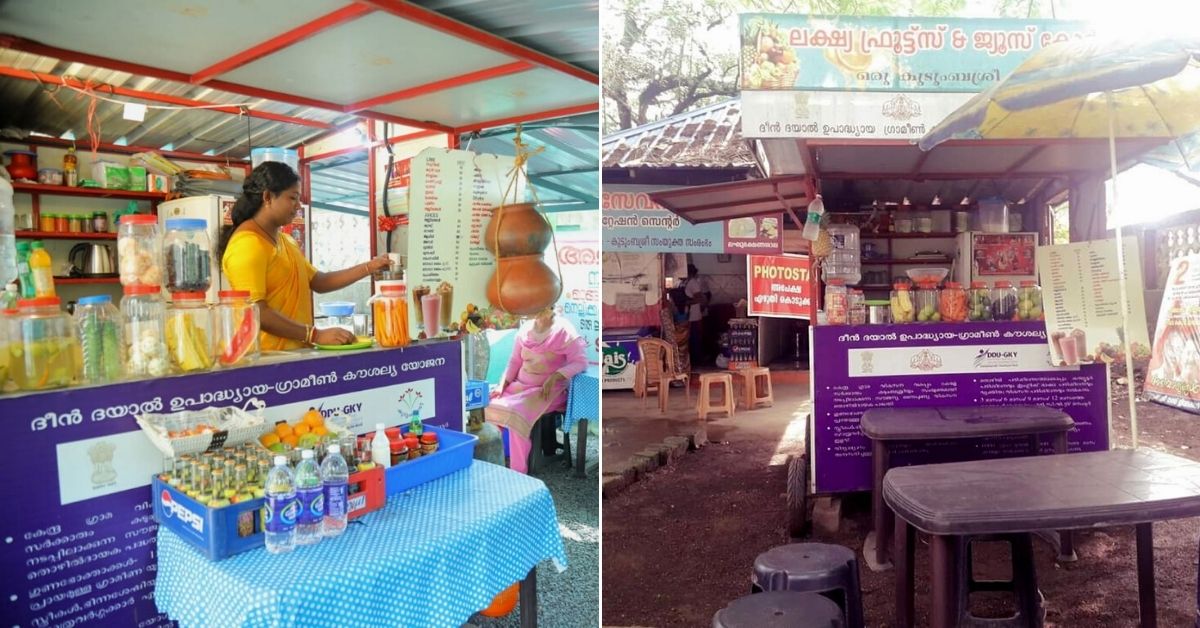 Amritha Joseph Mathew's juice shop at Kakkanad 