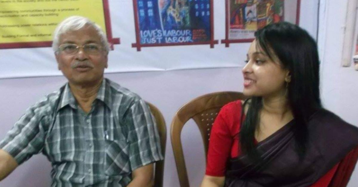 public health scientist dr smarajit jana with his daughter samaita jana