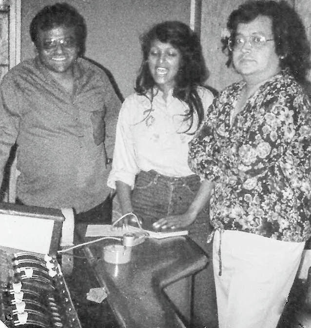 Bappi Da during the recording of Jimmy