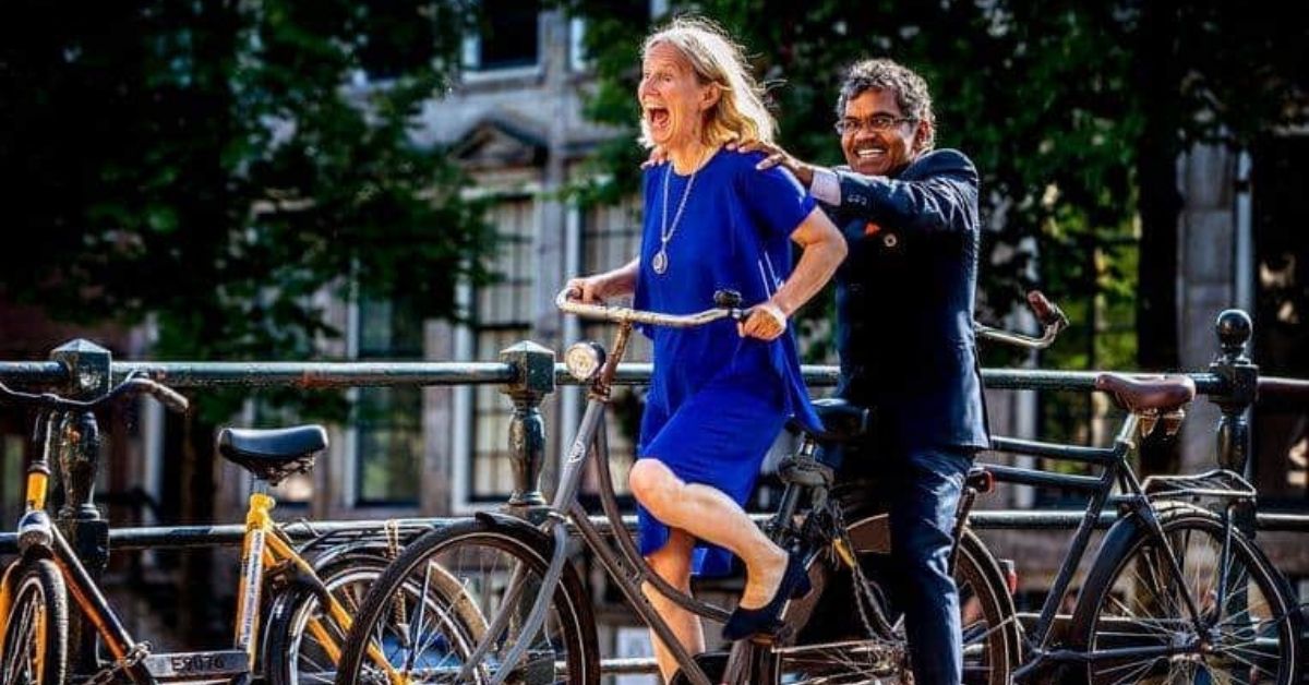 Artist PK Mahanandia Cycled Over 6000 KM From India to Sweden — All for Love