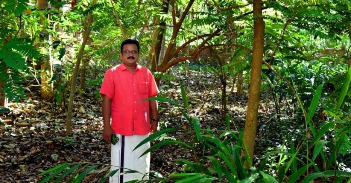 Kerala Trainer Turns Faculty Campus into Natural Backyard & Mini Forest With 450 Bushes