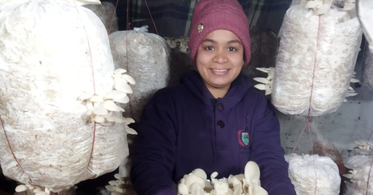 25-YO Earns Rs 20k/Month With Mushroom Farming, Inspires 100s Of Women to Follow