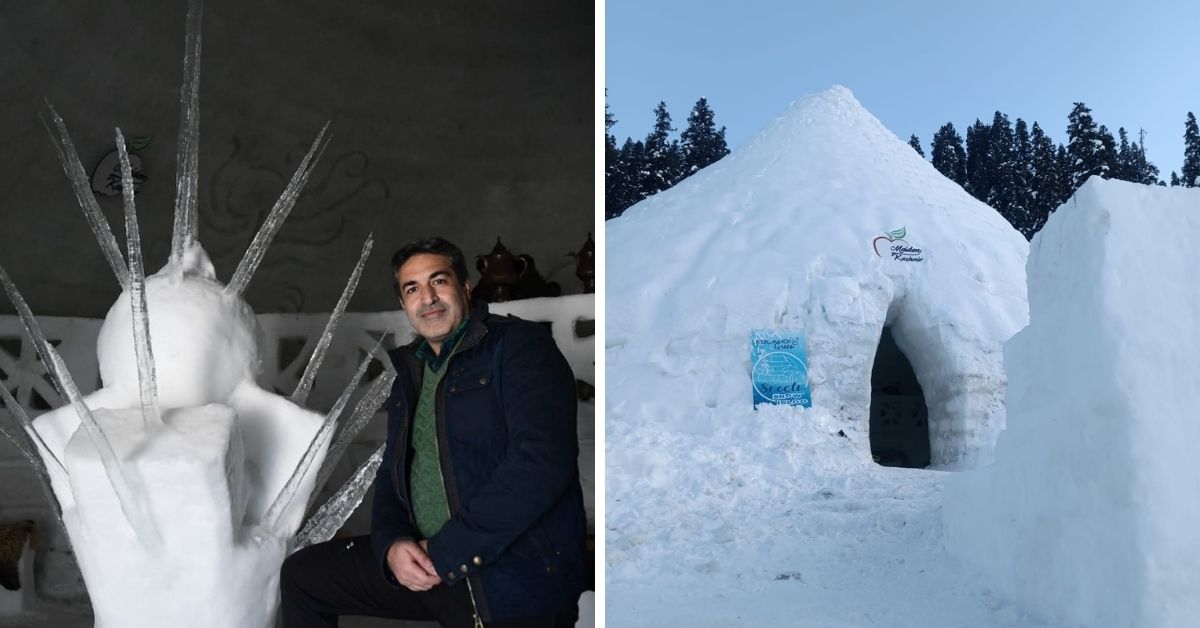 Man Behind India’s First Igloo Café in Kashmir Shares How They Built the Ice Structure