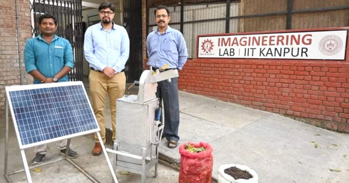 IIT Kanpur Grad’s Automatic Solar Composter Is 30% Cheaper & Odour-Free