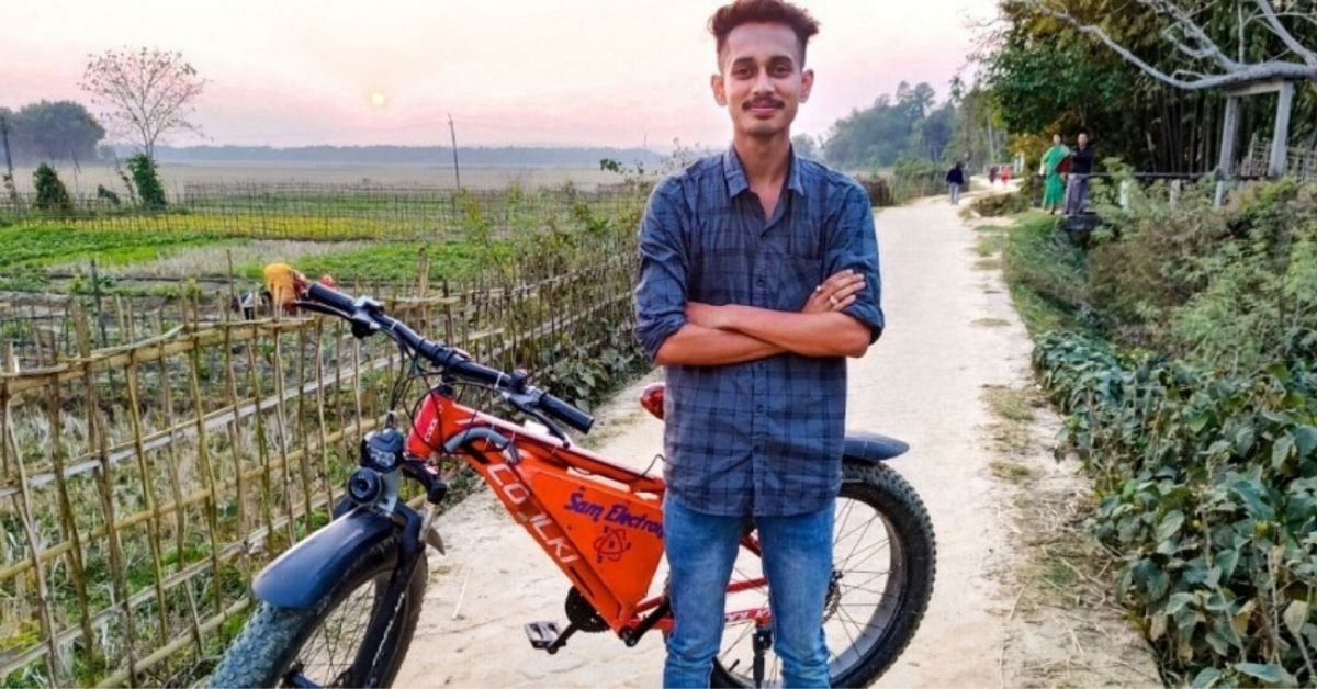 Tutored by YouTube, Assam Teen Makes ‘Theft-Proof’ E-Cycle that Goes 60 KM in a Charge