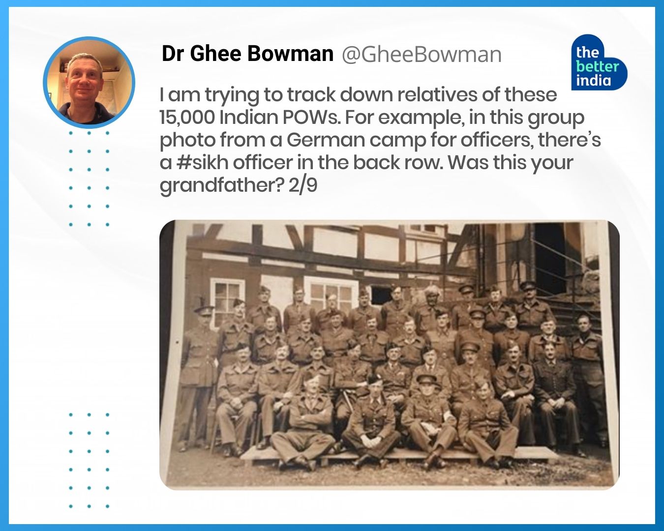 historian ghee bowman twitter thread on indian prisoners of war