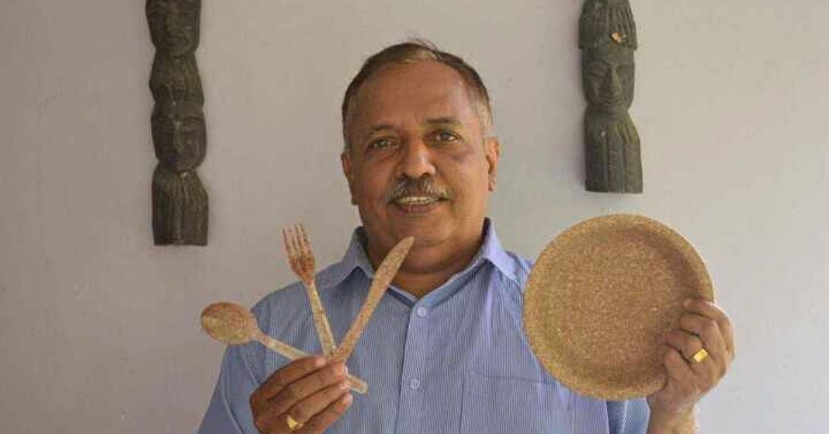Kerala Man Quits as CEO to Make Edible, Biodegradable Cutlery Using Wheat Bran & Rice