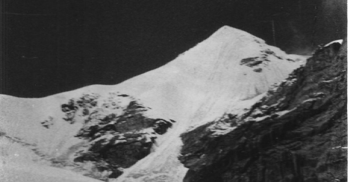 virgin mountain peak lalana in the himalayas