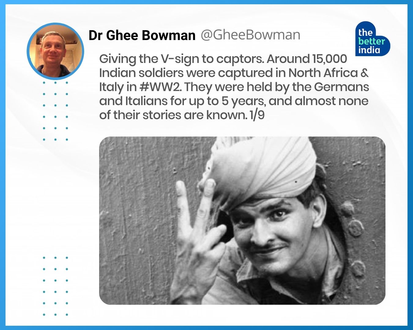 historian ghee bowman twitter thread on indian prisoners of war