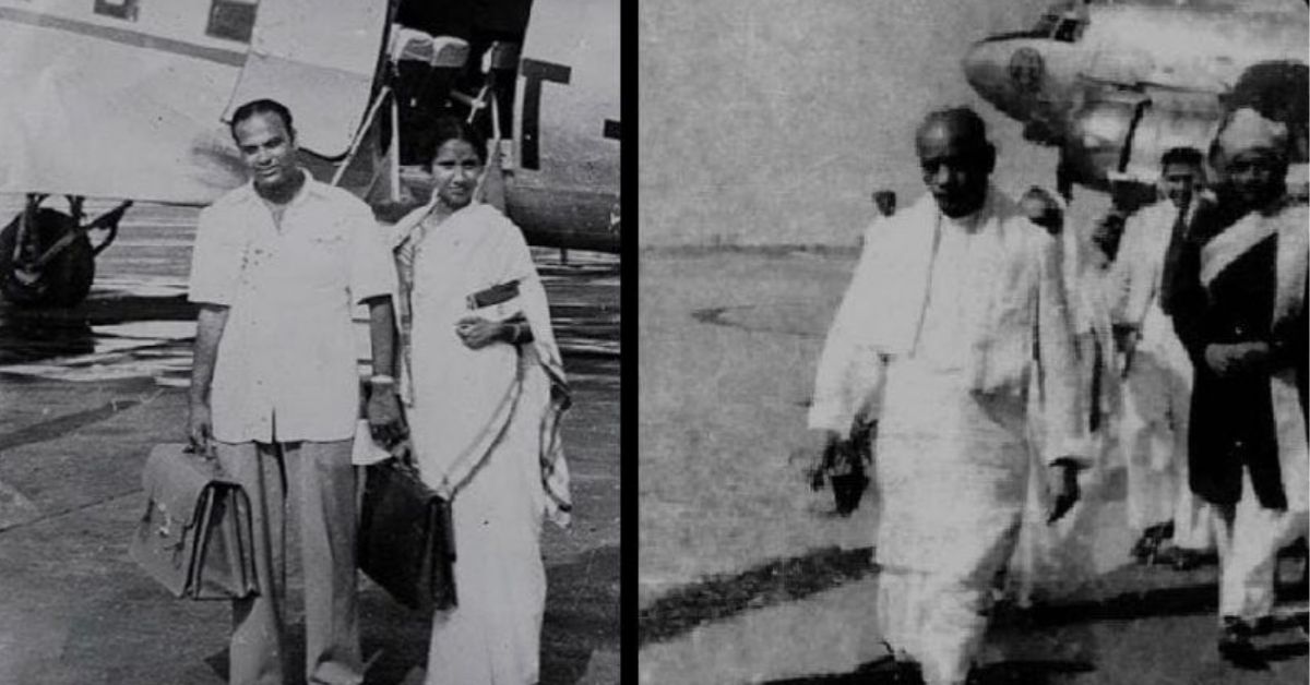 first independent india woman pilot usha sundaram with sardar patel and nehru