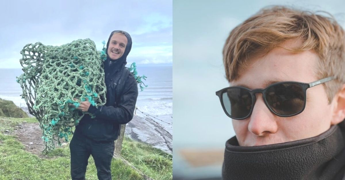 uk marine biologist innovation waterhaul makes sunglasses from discarded fishing nets