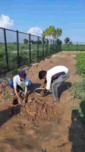 Arshdeep Bahga engaged in the farming process