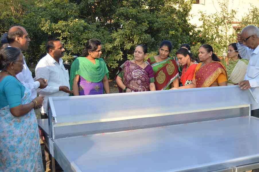 Dahanu village using the solar dryers