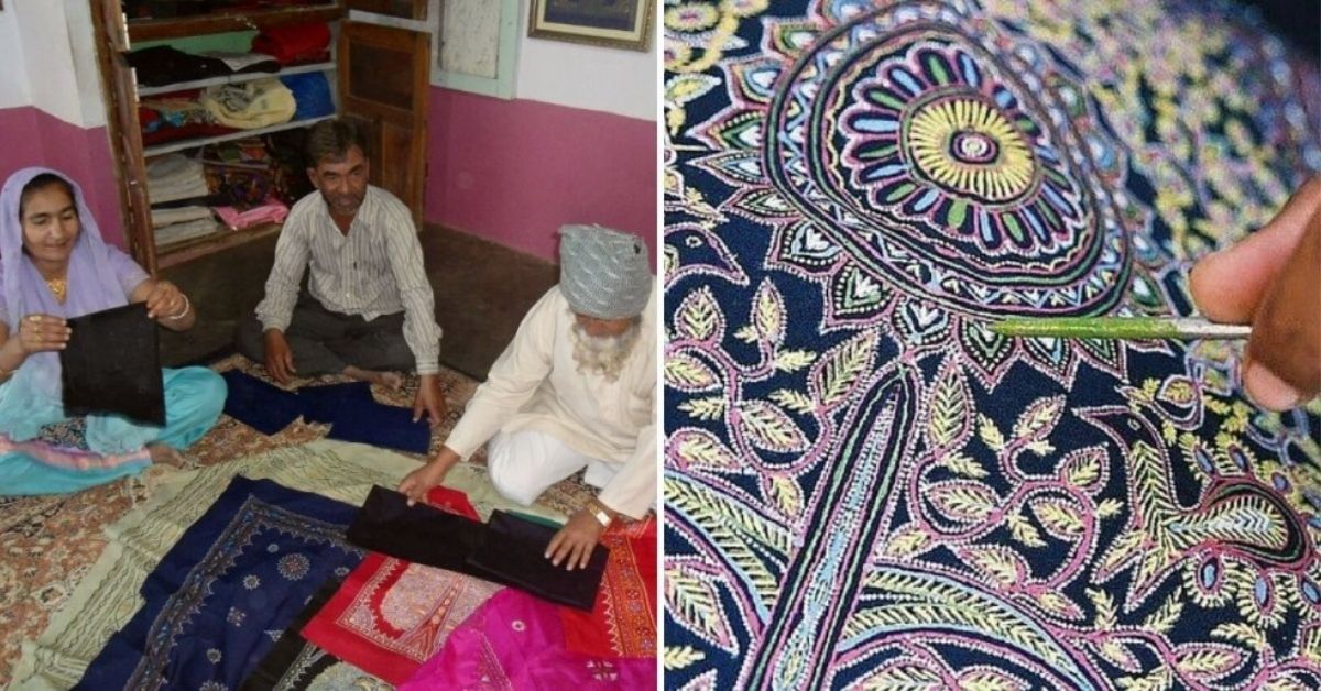 Watch: Artisans Paint Motifs Without Letting Needles Touch The Cloth!