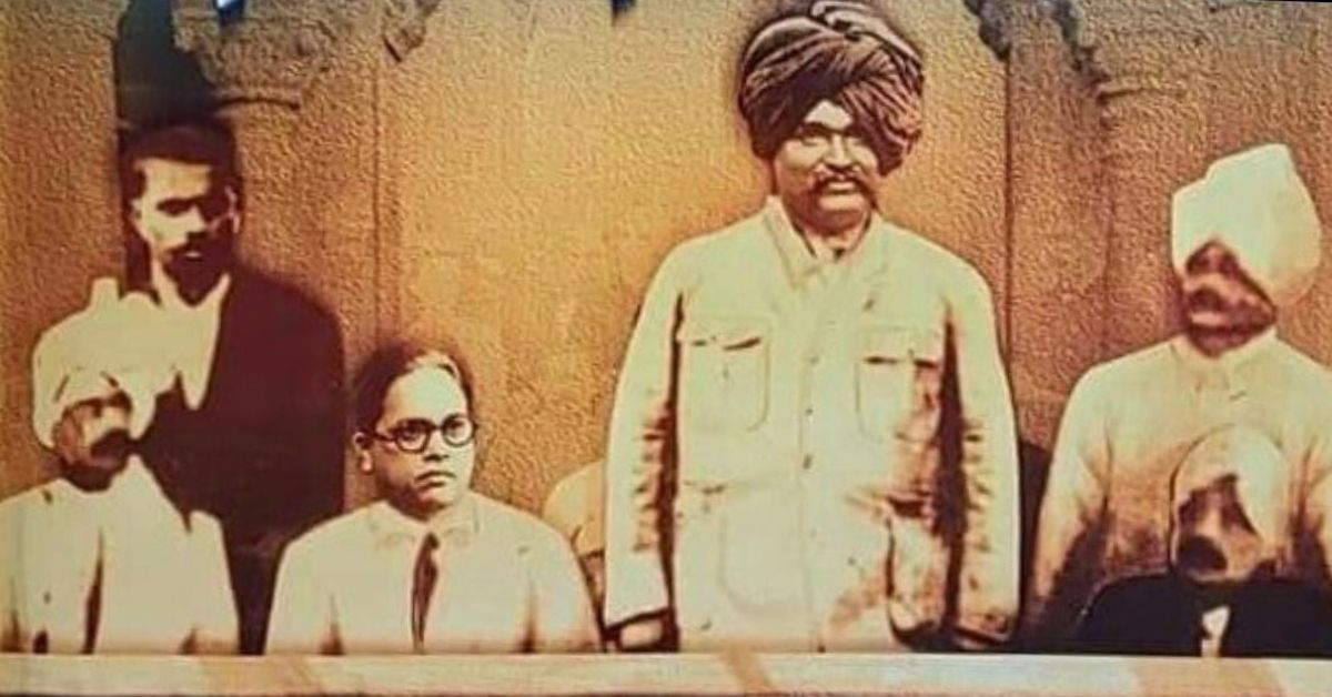 Shahu Maharaj with Dr Ambedkar