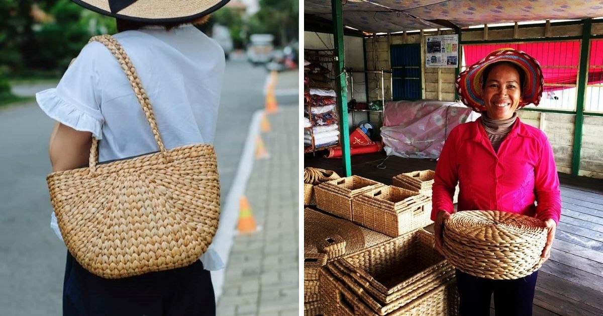 Watch: Cambodian Women Turn Invasive Weed into Beautiful Bags & more