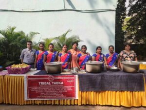 The tribal families at an off site catering event