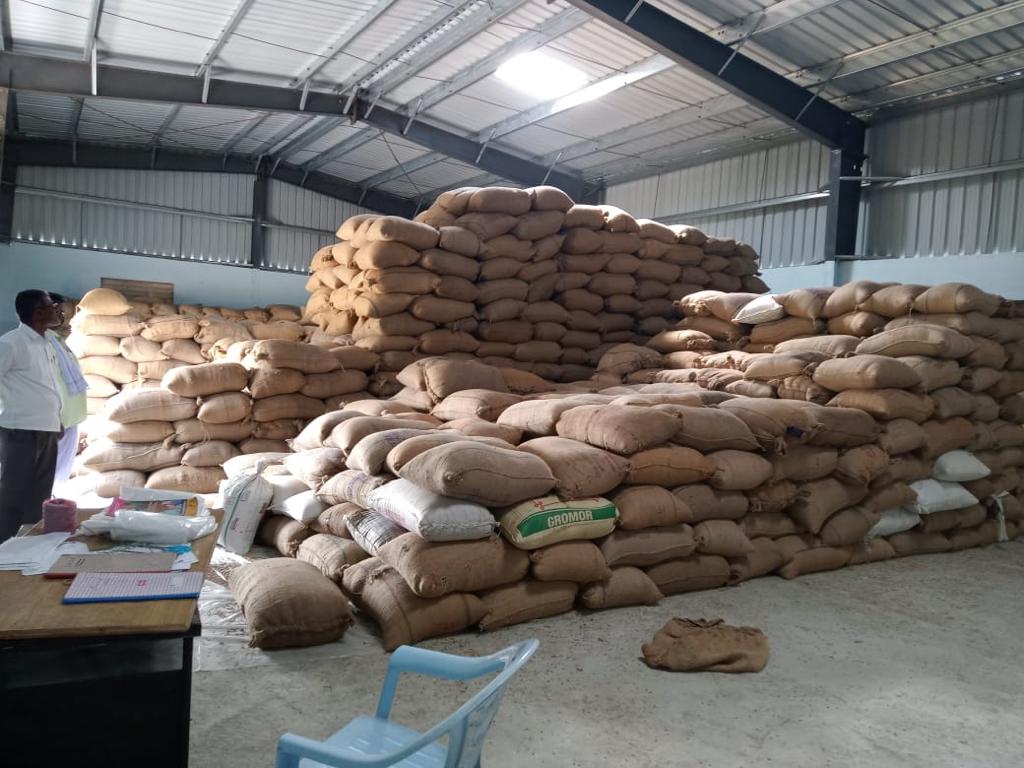 Storing grains for farmers 