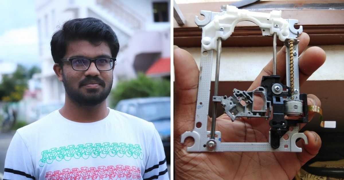 21-YO Student Builds Palm-Sized CNC Machine Using Scrap, For Just Rs 1500
