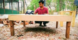 Engineer’s Unique Innovation Turns Farm Stubble Into Beautiful Furniture
